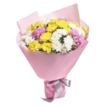 Букет из 7 кустовый игольчатых хризантем